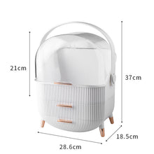 Makeup Organizer,Skincare Organizer With 2 Drawers And Transparent Cover,Cosmetic Display Case For Vanity Organizer And Bathroom Countertop Storage