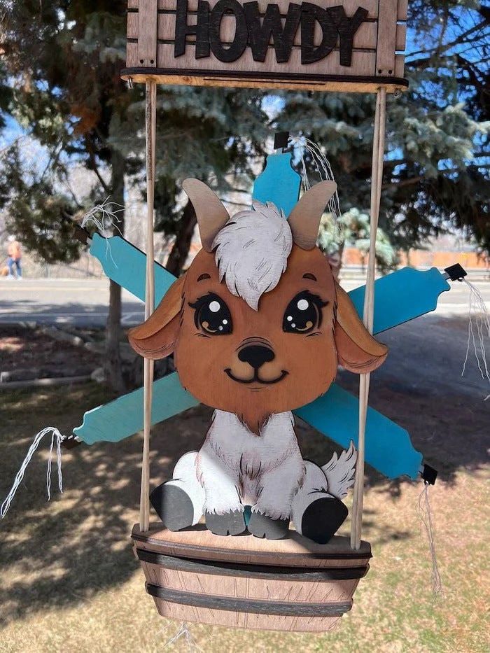 Spinning Animal Windmill Garden Decoration