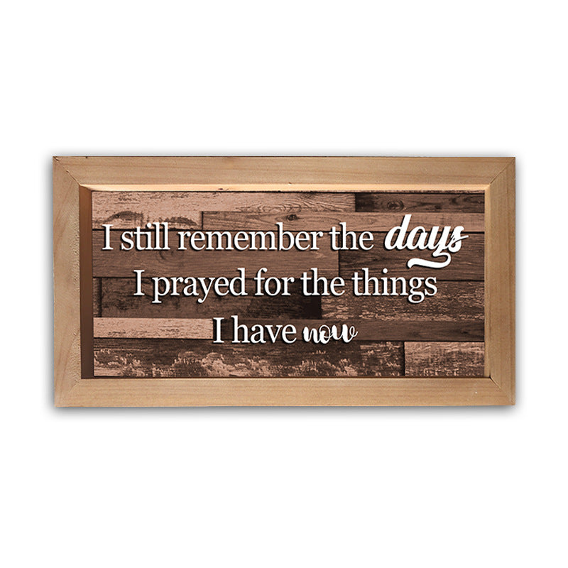 Rustic Wooden Wall Sign Home Decor