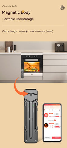Wireless Digital Kitchen Oven Thermometer with Dual Probes