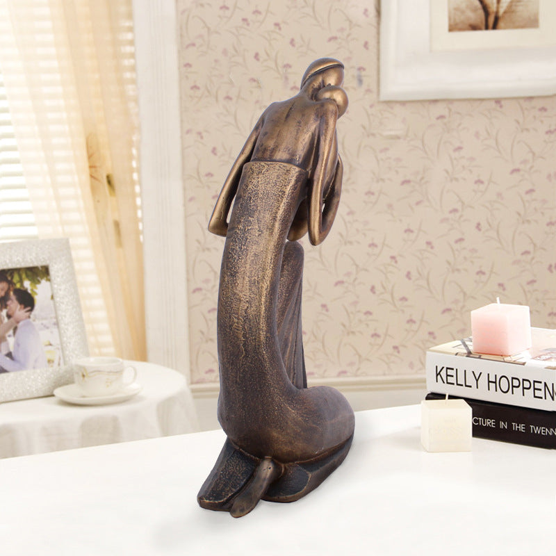 Handcrafted Resin Sculpture Living Room Decor Accent