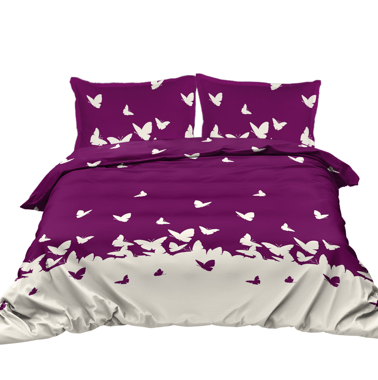 3-Piece Butterfly Print Ultra-Soft Bedding Set